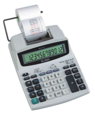  Calculadora de Mesa c/ Bobina 12 Dig. Bivolt Elgin mod. MA5121 