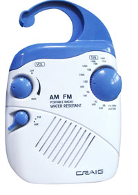  Rdio AM/FM Resistente a gua CRAIG mod. CSR1301 